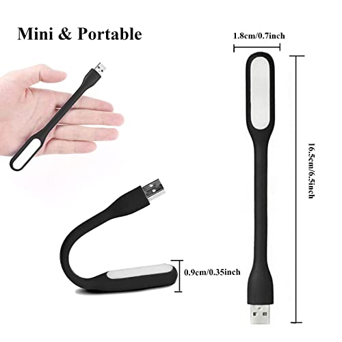 Soseelnee 6 LED USB Powered Touch Control Desktop Light 5V 1W Minimalist Black