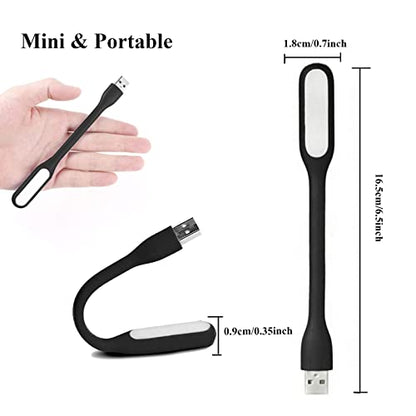 Soseelnee 6 LED USB Powered Touch Control Desktop Light 5V 1W Minimalist Black