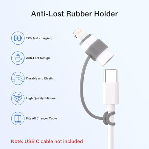 Thousover 4 Pack USB Type C to Lightning Adapter FA02