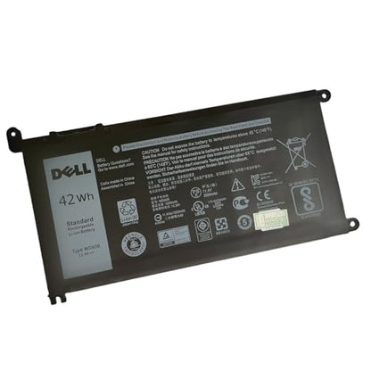 SANISI Lithium Polymer Battery WDX0R 11.4V 42mAh Rechargeable for Compatible Laptops