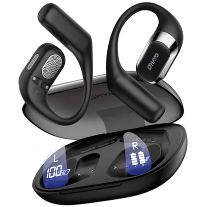 OHAYO T10 Open Ear Headphones Wireless Bluetooth 5.4 10 Hours Battery Life Dual Driver Technology