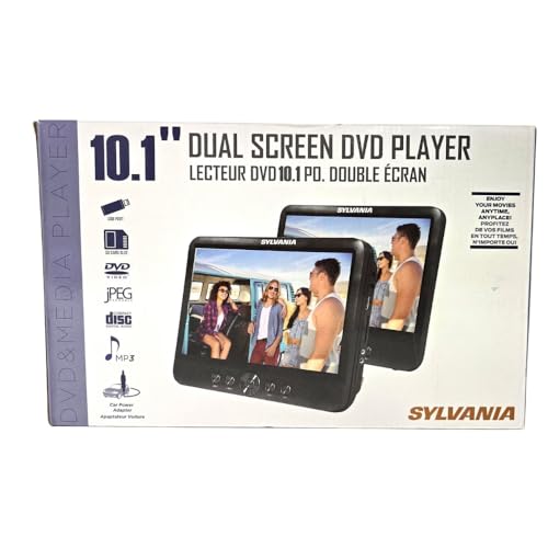 Sylvania 10.1" Dual Screen Portable DVD Player SDVD1082