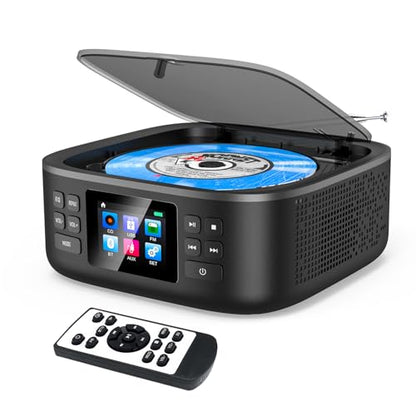 HOVOYNN 6.5in HC030 Stereo Bluetooth Portable CD Speaker System with FM Radio