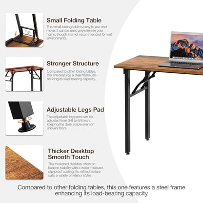 TEMI 35.8' A13-01 Non-Electric Manual Compact Freestanding Computer Desk