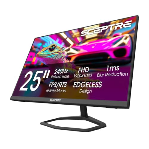 Sceptre 25 Inch E255B-FWD240.A1 FHD 1080p 240Hz LED Monitor