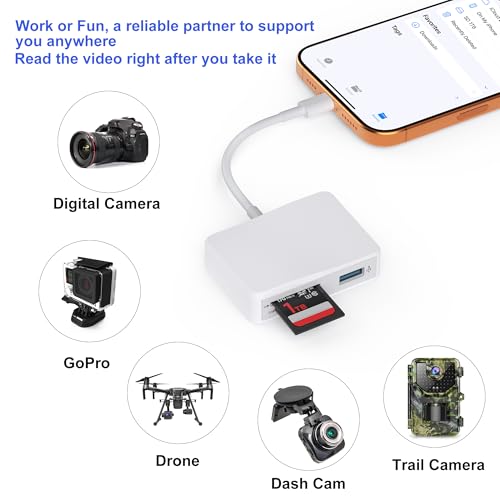 Xoqby 5 in 1 USB-C Card Reader XC5U-W