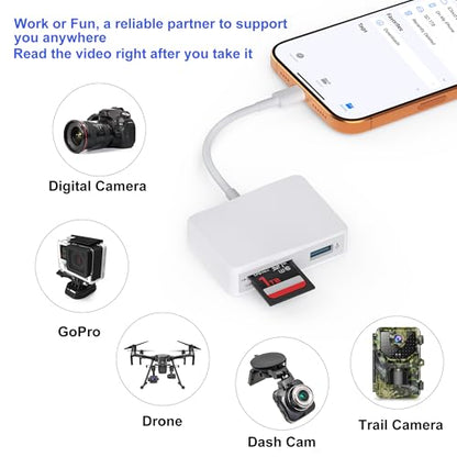 Xoqby 5 in 1 USB-C Card Reader XC5U-W