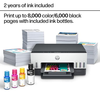 HP ST 6001 AIO Inkjet Printer Model 2H0B9A, 4800 x 1200 DPI, 12 PPM, 14.07 lbs