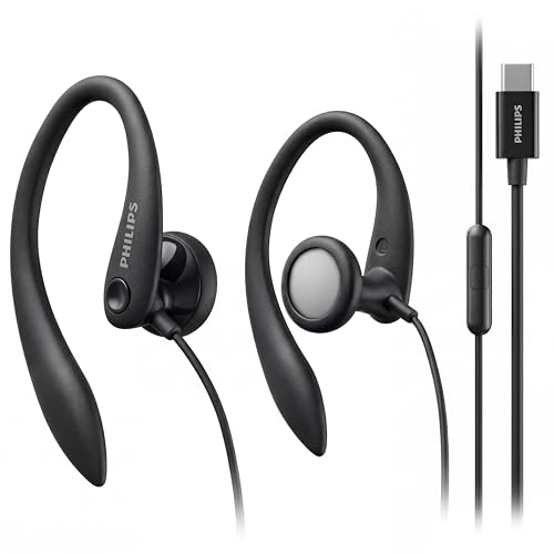 Philips SHS33305 Wired Earbuds USB-C Plug 15mm Dynamic Driver 100dB Sensitivity On-Ear