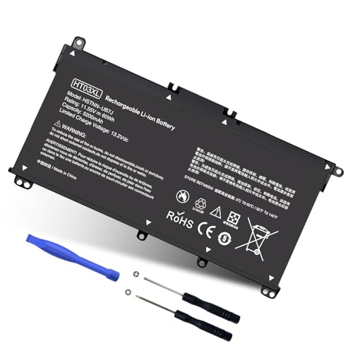 RUEMIU 60Wh HT03XL Lithium-Ion Laptop Battery, 5200mAh, 11.55V, 3-Cell
