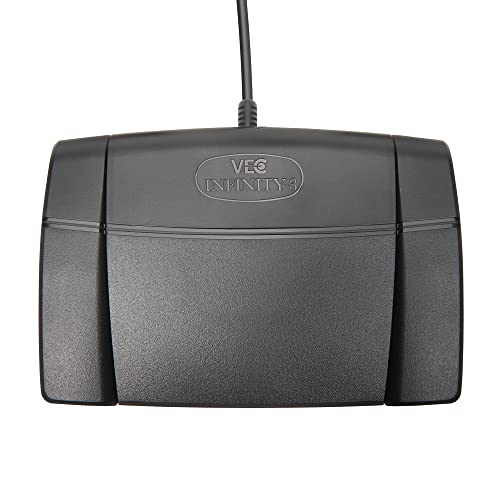 Executive Communication Systems 1.9 x 8 x 7.6 inches 187630 Foot Switch USB Controller 3-Way Circuit Surface Mount