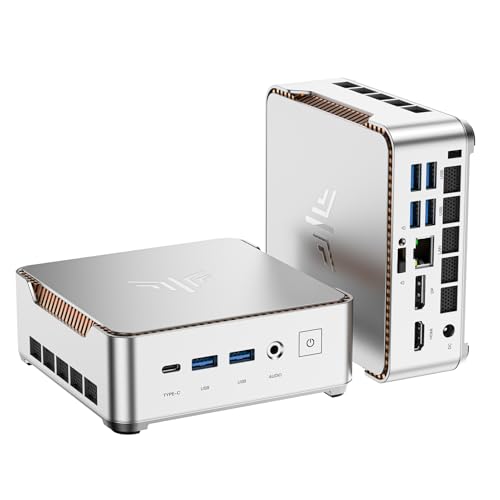 KAMRUI Mini PC P2 16GB LPDDR4 512GB SSD AMD Ryzen 4300U 4-Core 4K 60Hz Mini Computers
