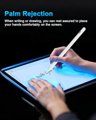 DOGAIN White Stylus Pen for iPad A16 11th/10th/9th/8th/7th/6th Pro 12.9"/11" Air 3/4/5 Mini 6/5 Models