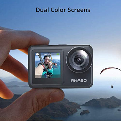 AKASO 2" Brave 7 LE 4K30fps Waterproof Action Camera with 256GB MicroSDXC Card