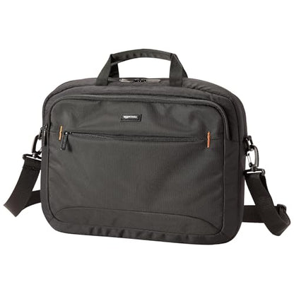 Amazon Basics 15.6" Laptop Bag Black Polyester 2 Compartments 3 Pockets