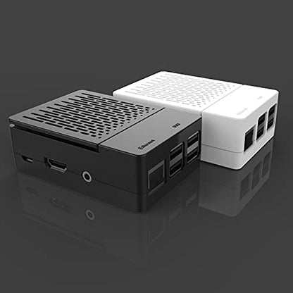 iUniker Mini ITX Raspberry Pi 3 Cooling Case - 5V 15W Power Supply - 2 USB 2.0 Ports - 1 USB 3.0 Port - 3 Cooling Fans - Plastic Enclosure - Black