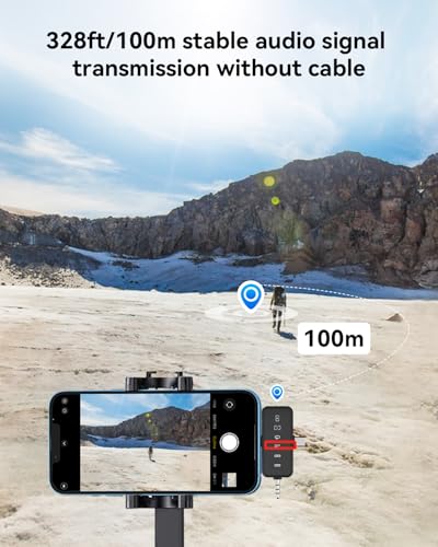 PQRQP Wireless Lavalier Microphone GT19 USB-C/3.5 mm Jack/Lightning Omnidirectional