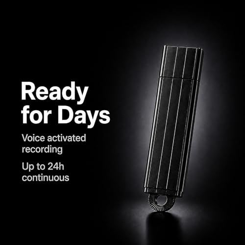 POLICE tech P USB Voice Recorder U350 - 24 hours Continuous Recording, 8 GB Storage Capacity