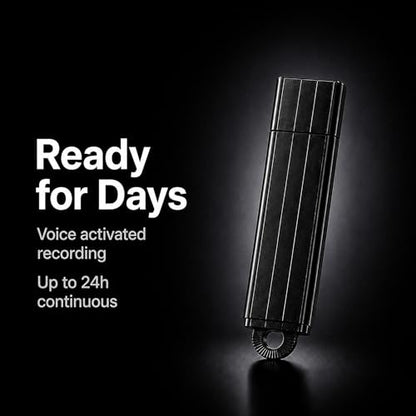 POLICE tech P USB Voice Recorder U350 - 24 hours Continuous Recording, 8 GB Storage Capacity