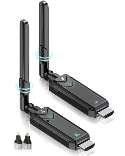 Tongtion 5.8"L x 3.7"W x 1" TGN-W3103-YK-US-001 1080P HDMI Wireless Transmitter/Receiver