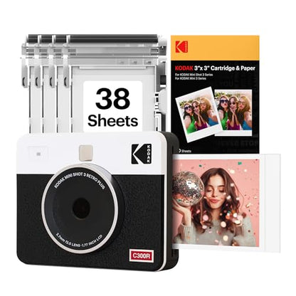 KODAK Mini Shot 3 Retro 10MP Instant Digital Camera & Printer 1 Count