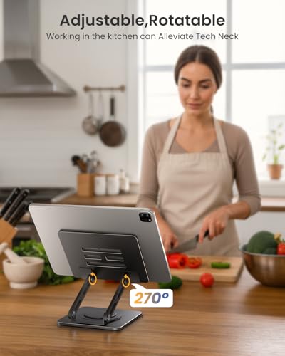 LOXP Adjustable Desktop Stand TS03 Compatible with Tablets and Phones 4.0-16.9 inches