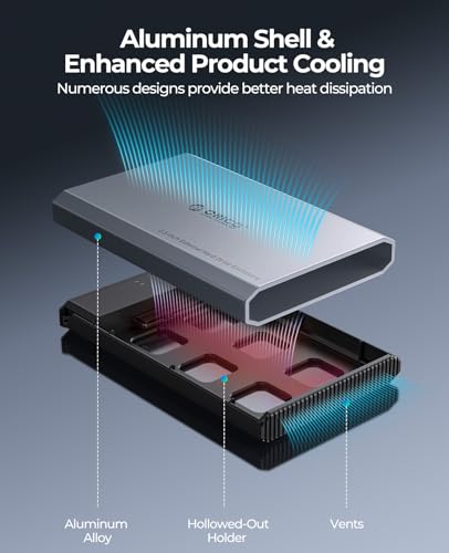 ORICO 6TB DD25-C3 2.5" SATA USB 3.2 Gen 2 Aluminum Hard Drive Enclosure