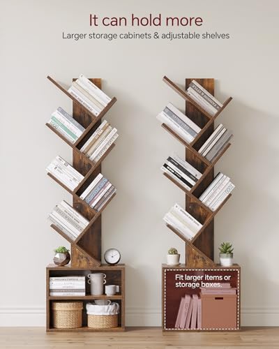 SUNMORY 6 Tier BC2023W2-VT Floor Mount Bookshelf