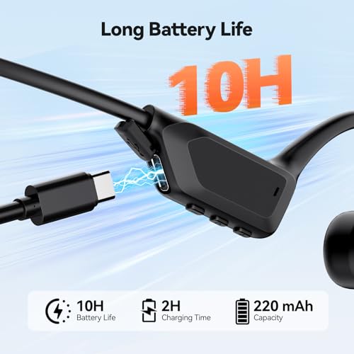 TECKNET Open Ear Headphones TK-HS042 Wireless Bluetooth 6.0 10-Hour Playtime IPX5 Waterproof