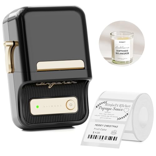 NIIMBOT B21 Portable Thermal Printer, Monochrome, 203 DPI, 1 Tray, Bluetooth Connectivity, Multifunction Printer