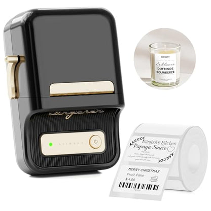 NIIMBOT B21 Portable Thermal Printer, Monochrome, 203 DPI, 1 Tray, Bluetooth Connectivity, Multifunction Printer