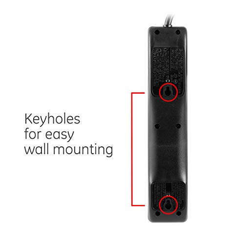 GE 6 Outlet Surge Protector 800 Joules 15 Amps 120 Volts Type B Model 47224