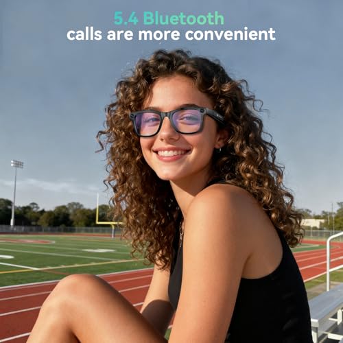 EarlySincere Smart Glasses B0FVWW8J4R 8MP 1080P Rectangular Unisex