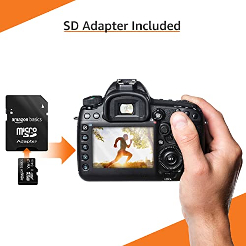 Amazon Basics 64GB microSDXC Memory Card U3 A2 Read Speed 100MB/s Black Model LSMICRO64GU3D