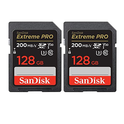 SanDisk 128GB SDSDXXD-128G-GN4I 200MB/s UHS-I SDXC Memory Card (2-Pack)