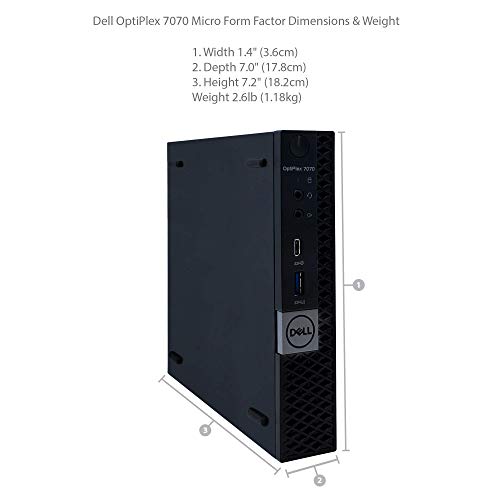 Dell Optiplex 7070 MFF Micro Form Factor Desktop Intel i7-9700T 8-Core 16GB DDR4 512GB SSD Windows 11 Pro