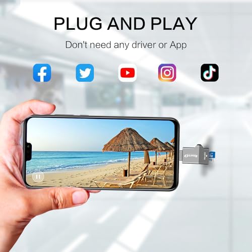 SmartQ 1.35" x 0.87" C352 MicroSD Card Reader with USB 3.0 Type C Connectivity - Supports MicroSD, microSDHC, microSDXC
