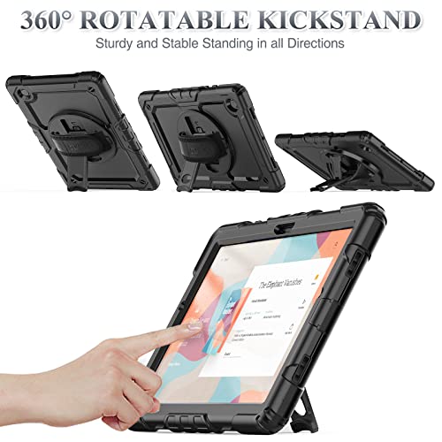 SEYMAC Stock Case for Samsung Galaxy Tab A11 Plus/A9 Plus 11 inch, Model: SM-X230/X235/X236/X238/X210/X216/X218, Black, Full-Body Coverage