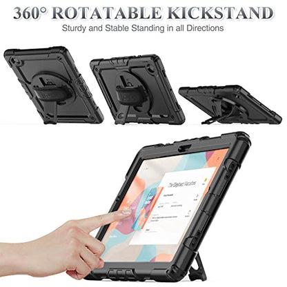 SEYMAC Stock Case for Samsung Galaxy Tab A11 Plus/A9 Plus 11 inch, Model: SM-X230/X235/X236/X238/X210/X216/X218, Black, Full-Body Coverage