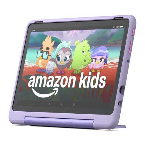 Amazon 10.1in Fire HD 10 Kids Pro Tablet 32GB HD Display 13hrs Battery Slim Case