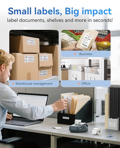 NIIMBOT B1 Thermal Label Maker Bluetooth Portable Monochrome 203dpi 1 Count Desktop Printer