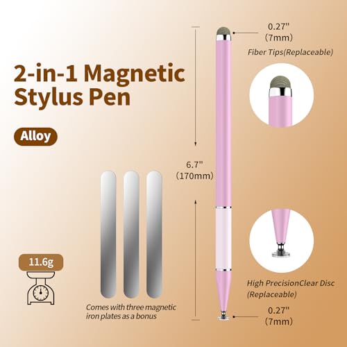 Bopomofo Stylus Pen 5 Count Alloy Touchscreen Compatible Extended Design