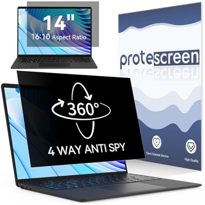 Protescreen 14-inch Laptop Privacy Filter Anti-Glare Blue Light Block 16:10