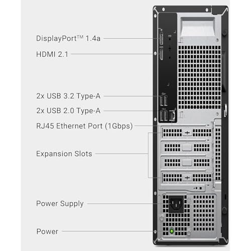 Dell Pro Slim QCS1250 Intel i7-14700 3840x2160 20Core Computer Tower