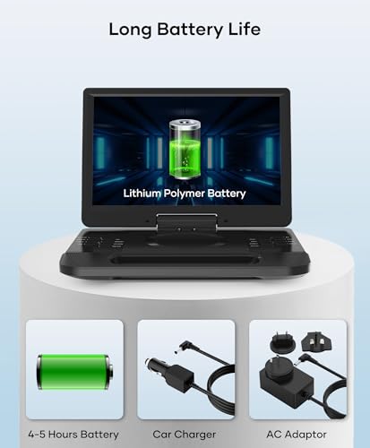 FANGOR 12 Inch F-BR114 1080p 30fps LCD Portable Blu-ray/DVD Player