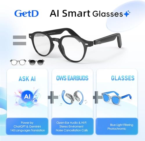 GetD 1 Inch GG24lite-C4 Standard Smart Glasses