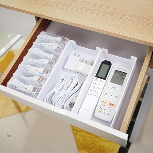 Keqeeo 9.45in x 4.33in Model LO96 Indoor Cable Organizer Box Set
