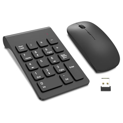 TRELC Wireless Numeric Keypad NKM-B RF USB 18 Keys Black
