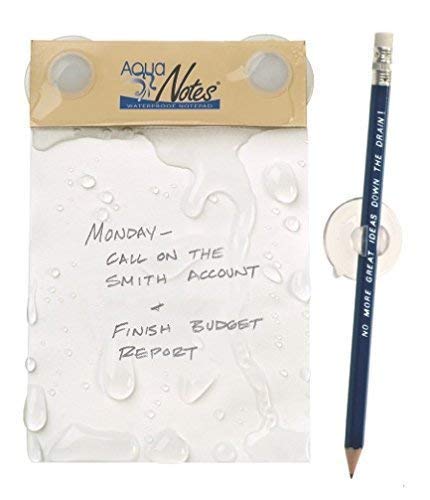 Aqua Notes 40.0 Count Waterproof Notepad, 5.25 x 3.5 Inches, White