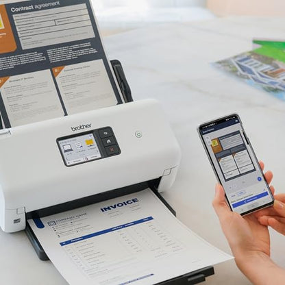 Brother ADS-3350W Document Scanner | 1200 x 1200 dpi | Ethernet, USB, Wi-Fi | Dual CIS Technology